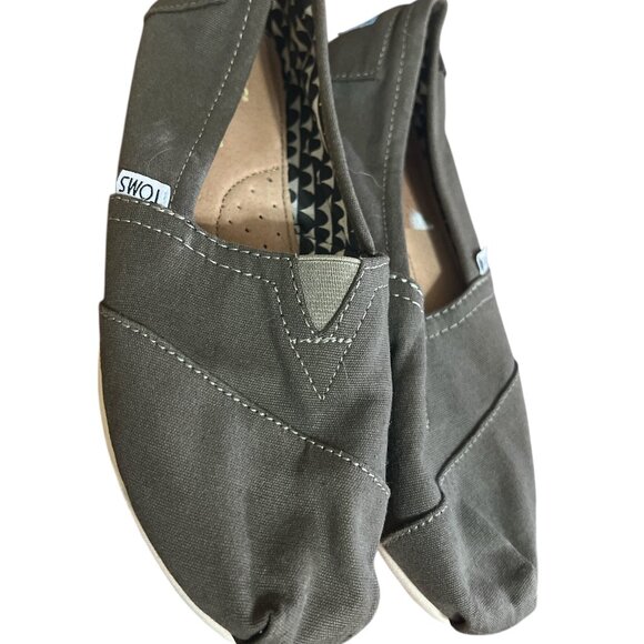 Toms Grey Alpargata Recycled Cotton Size 6.5 - Picture 3 of 3